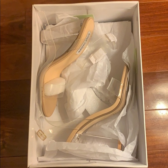 Steve Madden Camille Clear Heels- NEW - Picture 5 of 6
